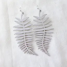 Brass Fern Earring