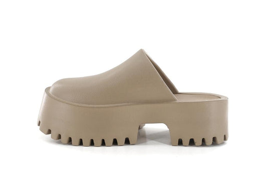 Lug Sole Platform Mule