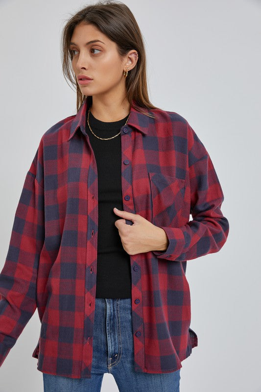 Oversized Flannel Shirt