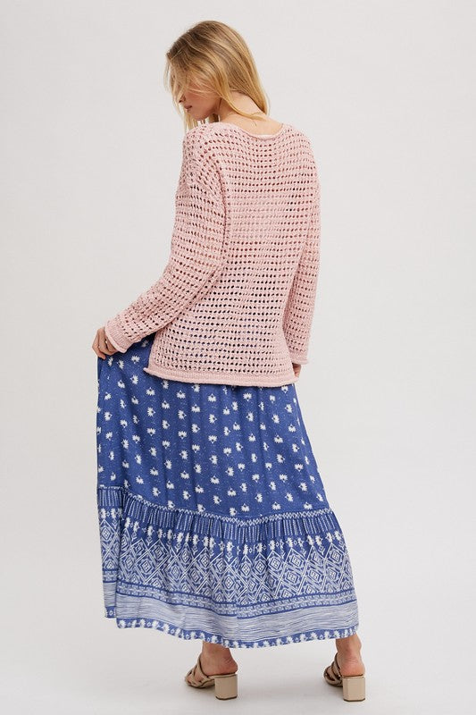 Open Knit Pullover