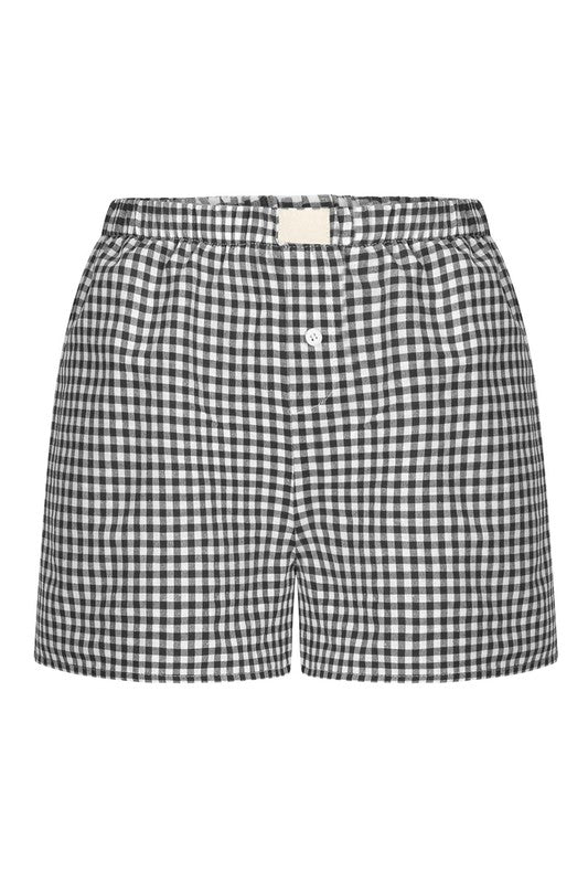 Checked Print Short