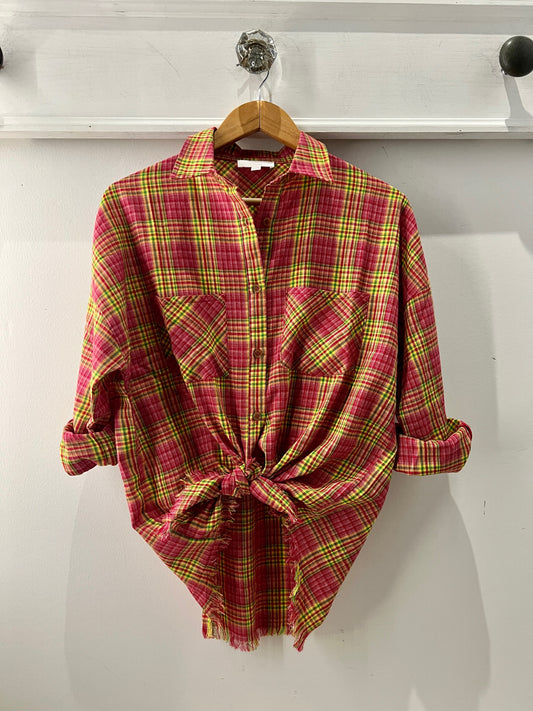 Woven Plaid Shirt