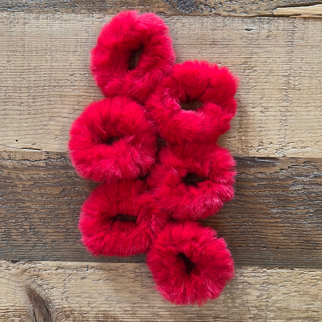 Furry Hair Scrunchie